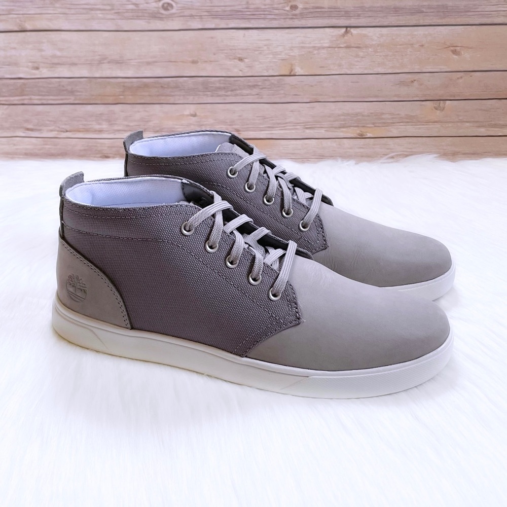 Timberland Men’s Groveton Leather & Fabric Grey Chukka